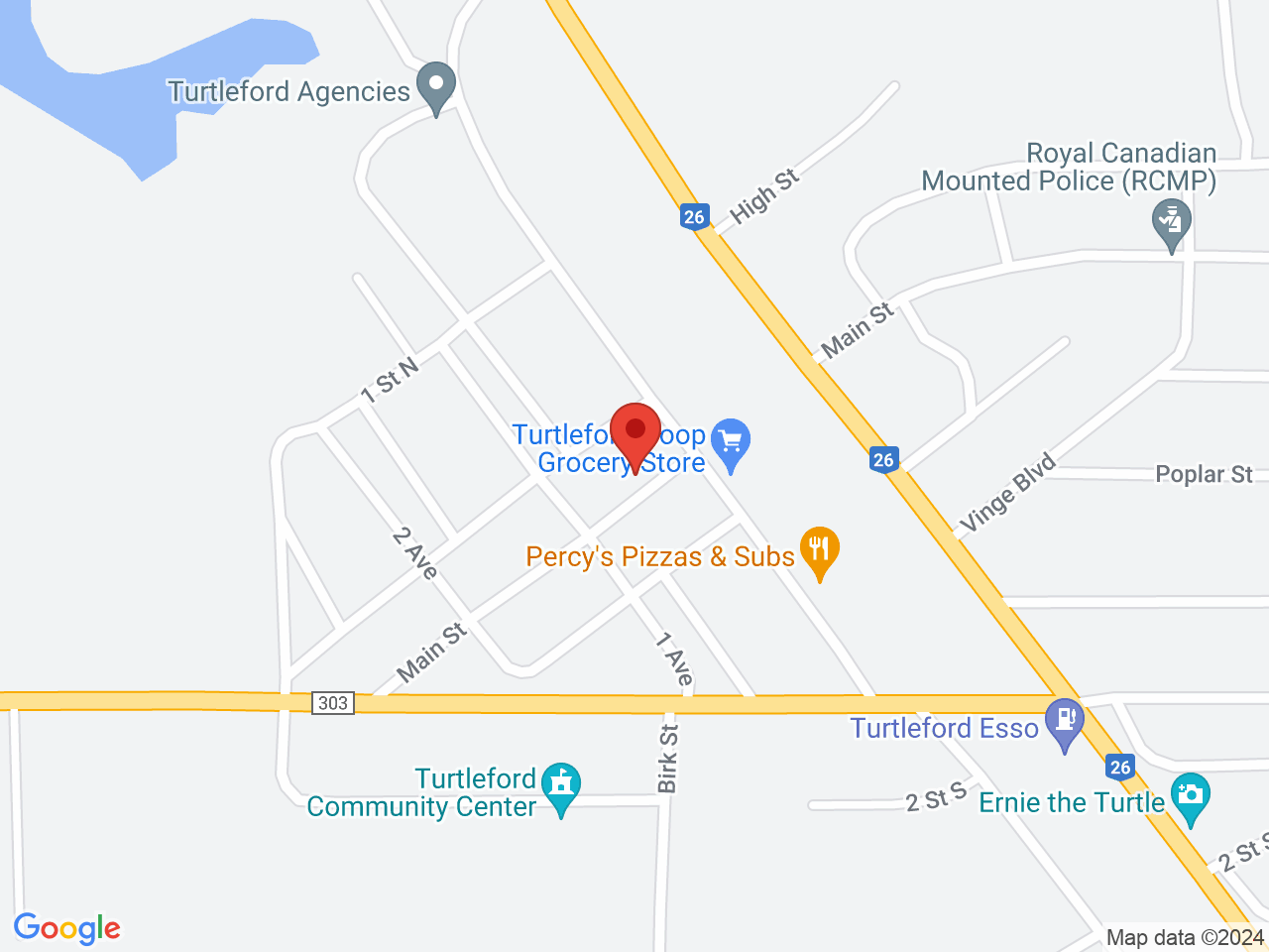 Street map for Unwind Aquamassage & Tan, 207 Main St, Turtleford SK
