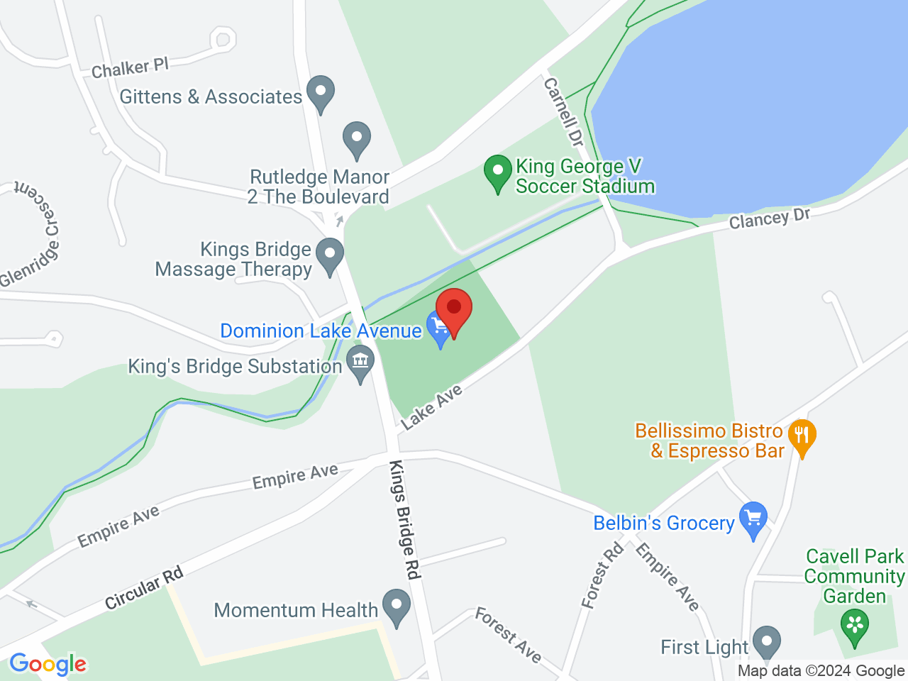 Street map for C-Shop, 20 Lake Ave, St John's NL
