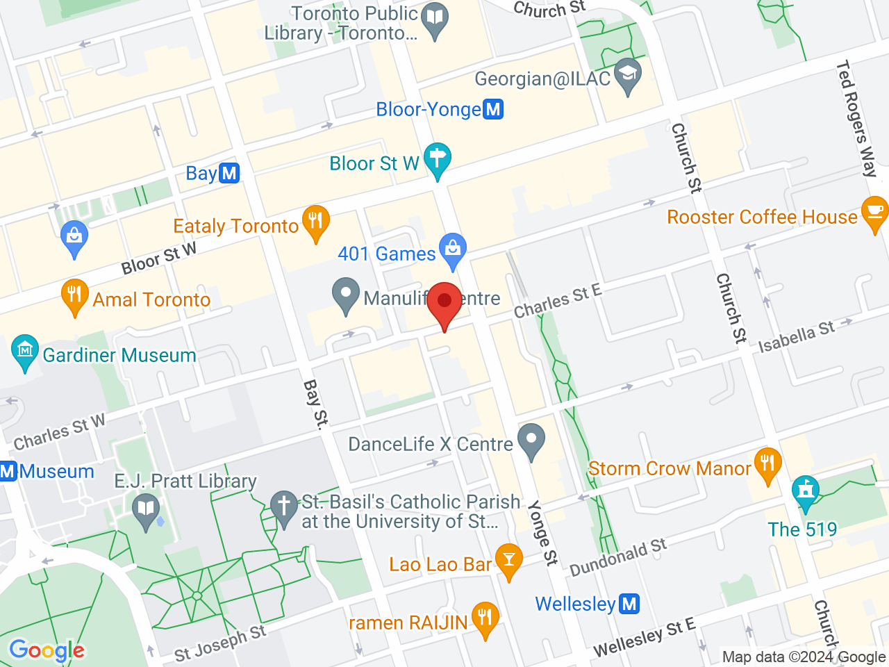 Street map for Divine Flower Toronto, 5 Charles St W, Toronto ON