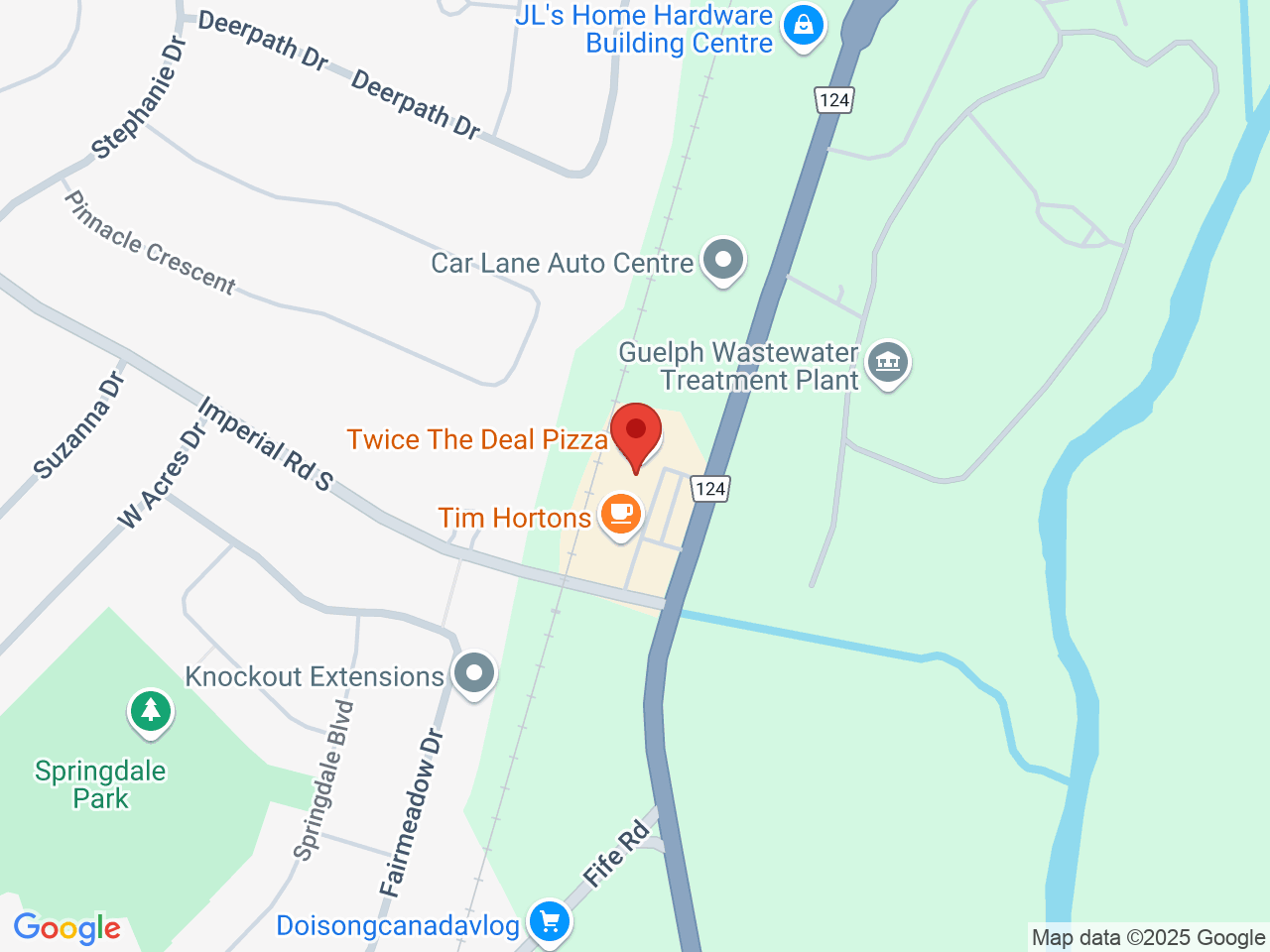 Street map for True North Cannabis Co., 715 Wellington St W, Guelph ON