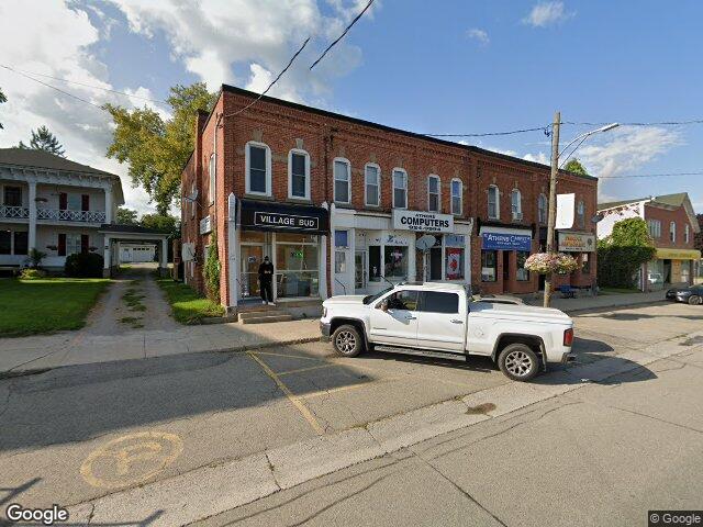 Street view for Village Bud, 26 Main St E, Athens ON