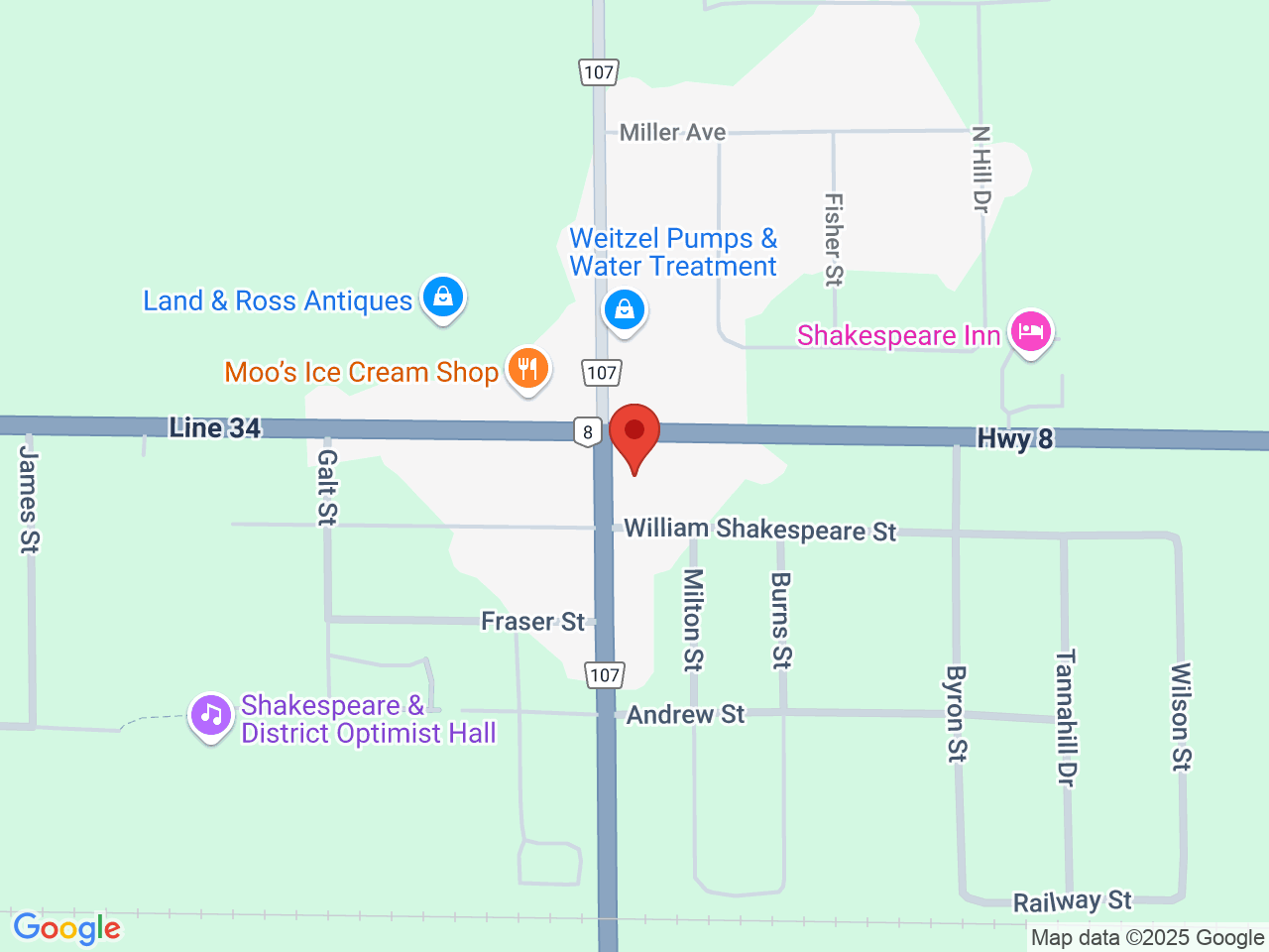 Street map for VIP Cannabis Co., 3997 Perth Rd 107, Perth East ON