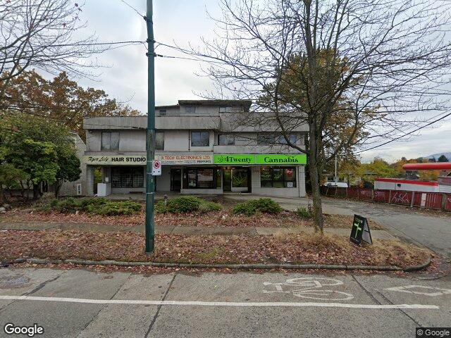 Street view for 4Twenty Cannabis, 1747 Nanaimo St, Vancouver BC