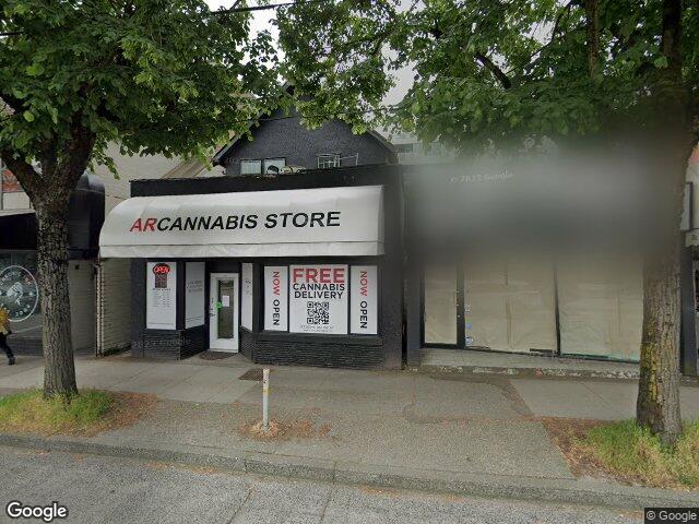 Street view for ARCannabis Store, 1812 W 4th Ave, Vancouver BC