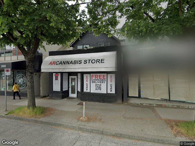 Street view for ARCannabis Store, 1812 W 4th Ave, Vancouver BC