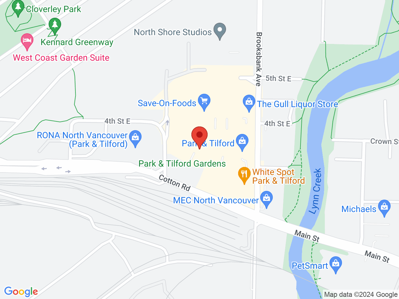 Street map for BC Cannabis Store, 333 Brooksbank Ave, North Vancouver BC