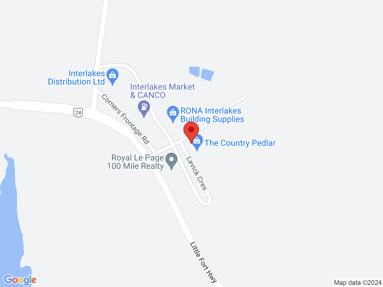Street map for Cariboo Buds Cannabis, 7109 Lakes Blvd, Lone Butte BC