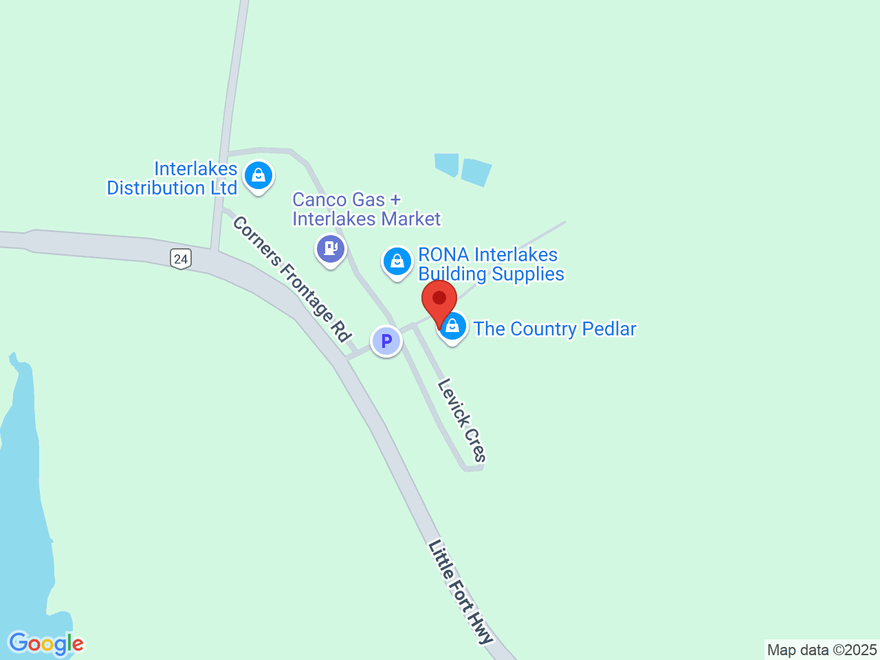 Street map for Cariboo Buds Cannabis, 7109 Lakes Blvd, Lone Butte BC