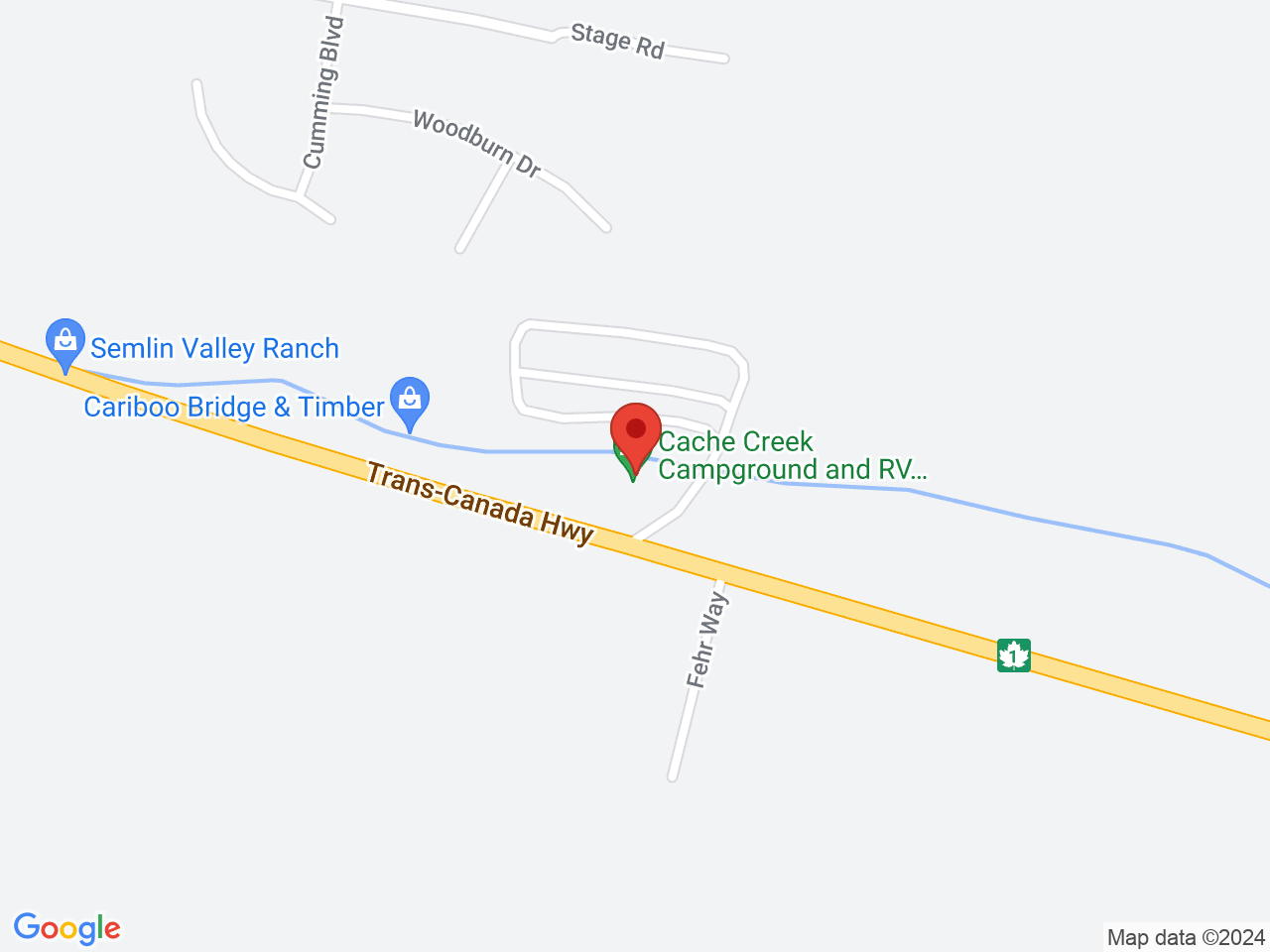 Street map for Club Cannabis, 1064 Trans Canada Hwy, Cache Creek BC
