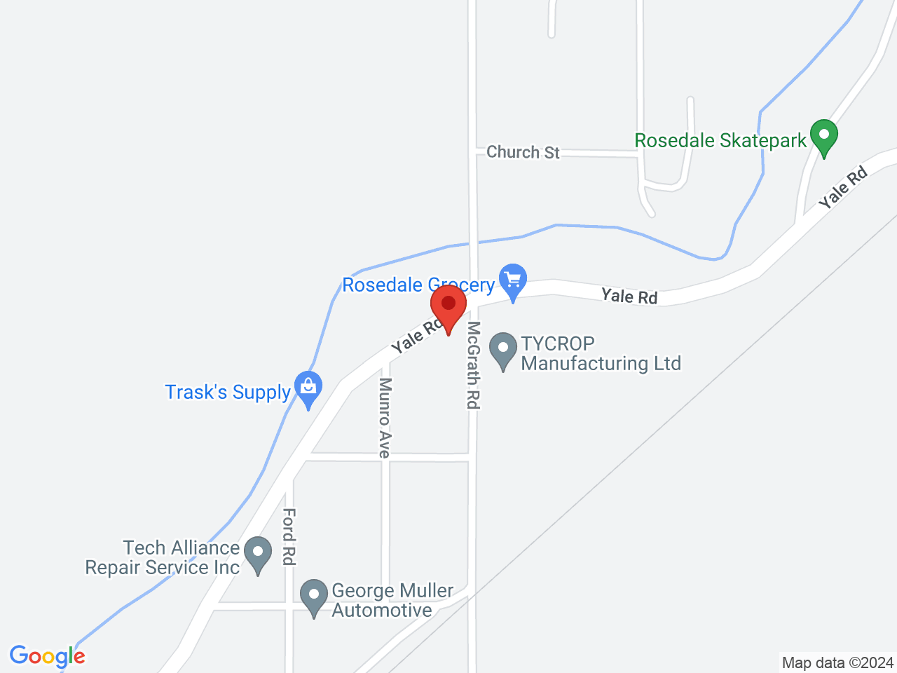 Street map for Dutch Brothers Buds, 51296 Yale Rd, Chilliwack BC