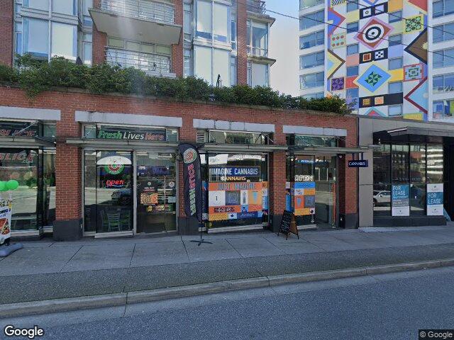 Street view for Imagine Cannabis, 1766 Davie St, Vancouver BC