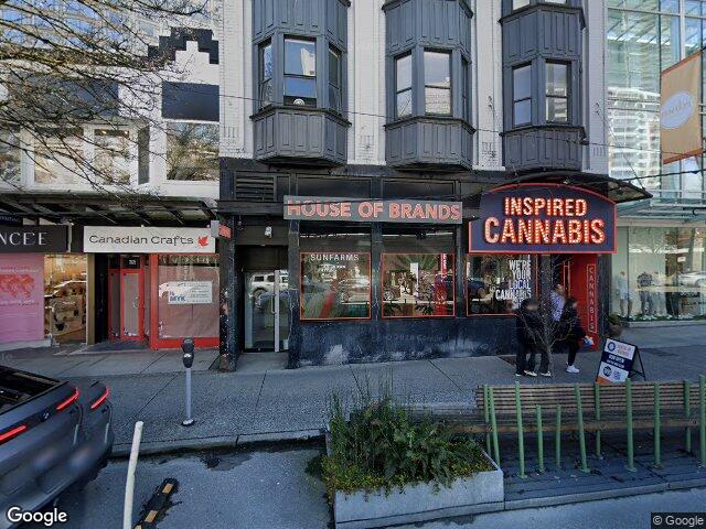 Street view for Inspired Cannabis Co., 1032 Robson St, Vancouver BC