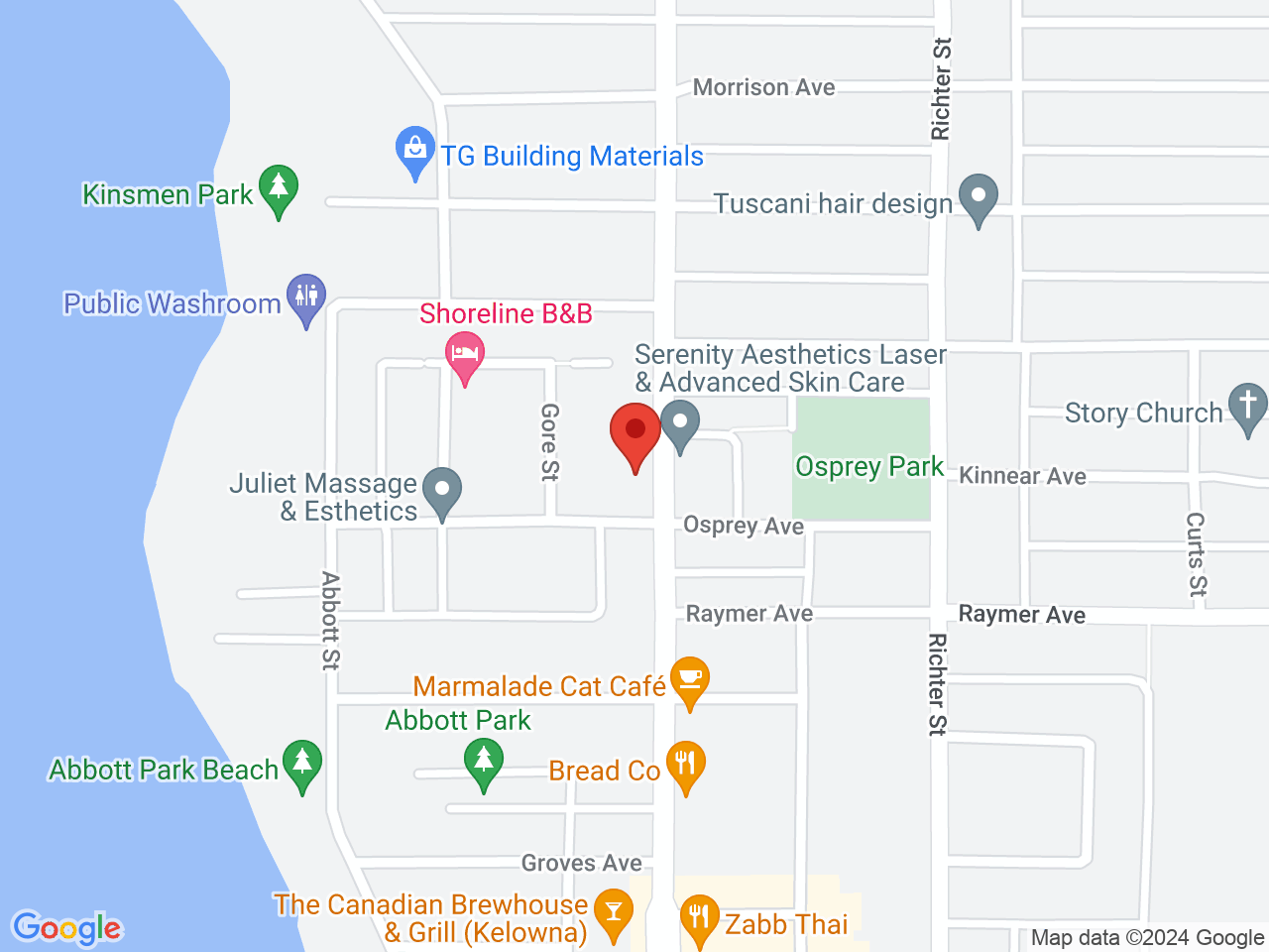 Street map for Prime Cannabis, 2680 Pandosy St, Kelowna BC