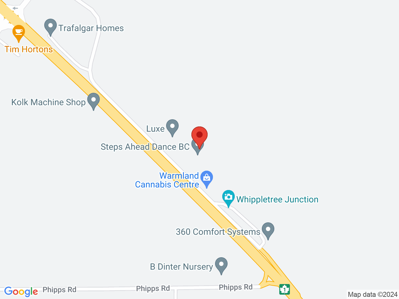 Street map for Warmland Cannabis Centre, 6-4715 Trans Canada Hwy, Duncan BC