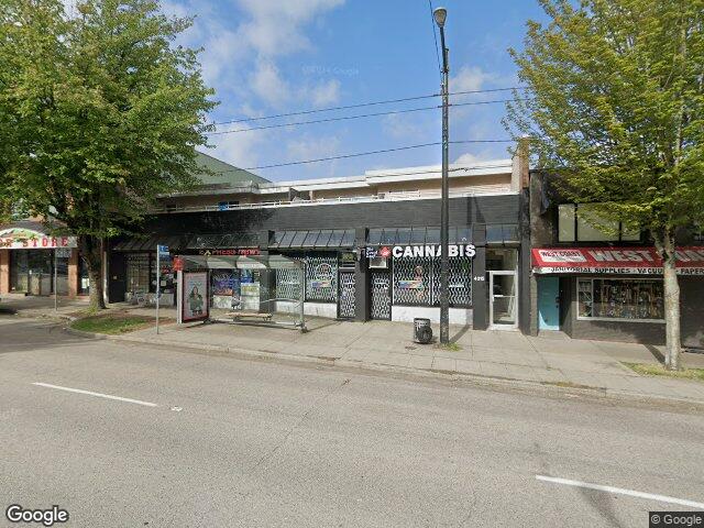 Street view for The Local Leaf Cannabis, 4317 Fraser St, Vancouver BC