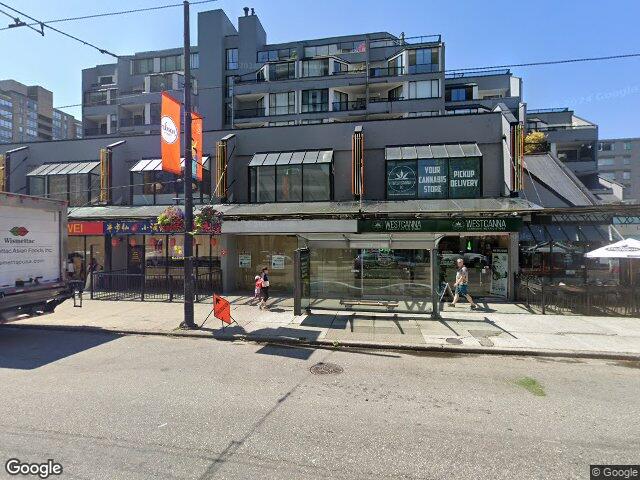Street view for WestCanna Retail Store, 1286 Robson St, Vancouver BC