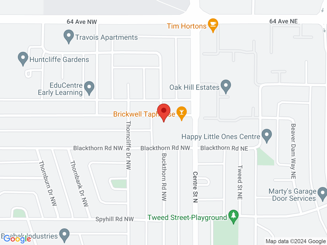 Street map for All The Smoke Premium Cannabis Market, 6219 Centre St N, Calgary AB