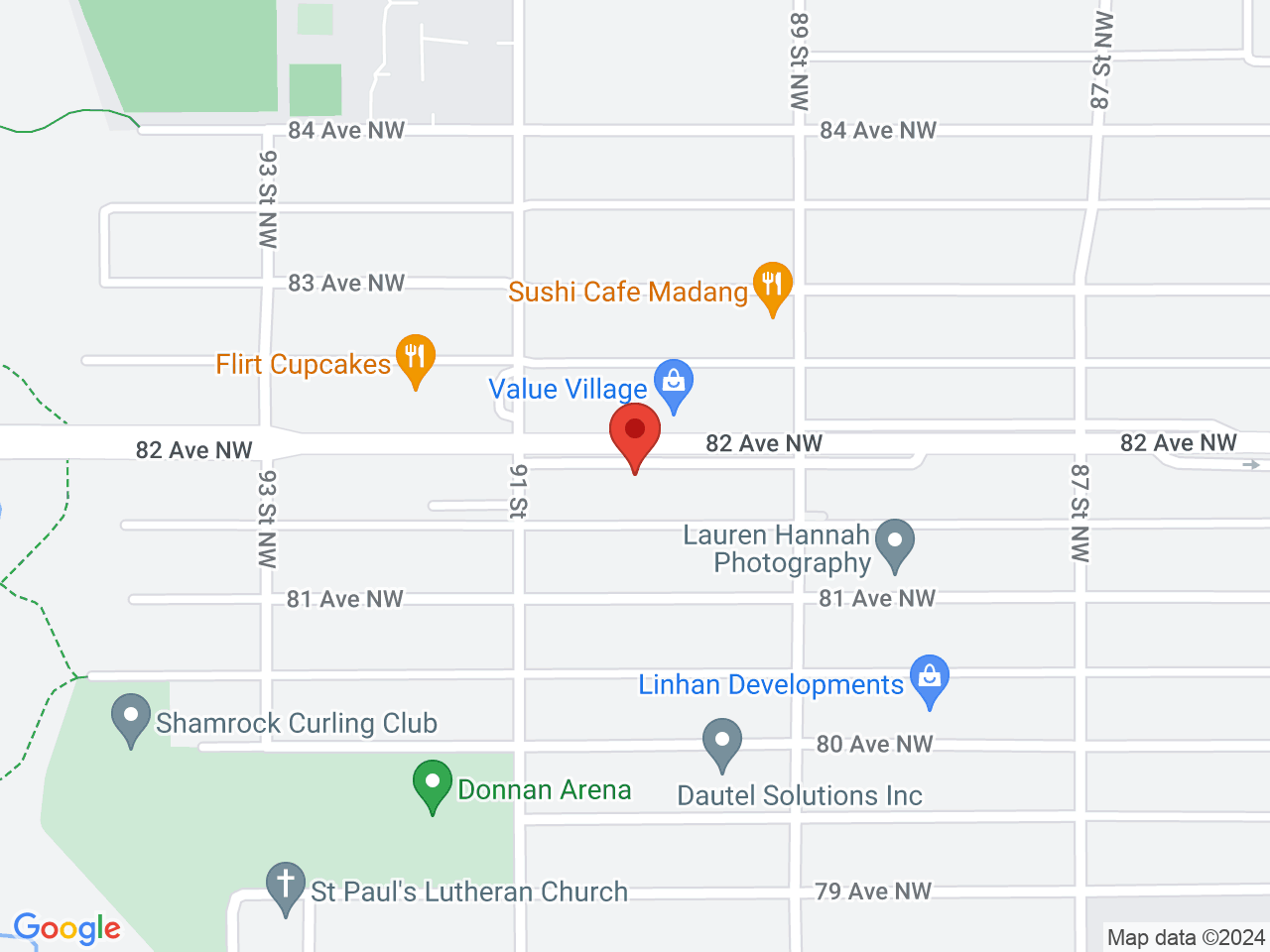 Street map for Canna Cabana, 8927L 82 Ave, Edmonton AB