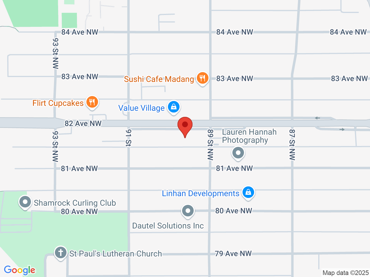 Street map for Canna Cabana, 8927L 82 Ave, Edmonton AB