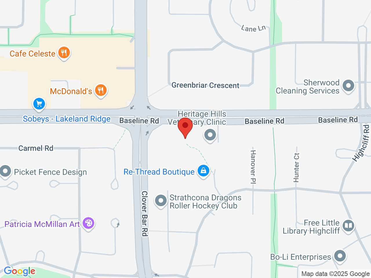 Street map for Cannabis Discounter, 665 Baseline Rd, Sherwood Park AB