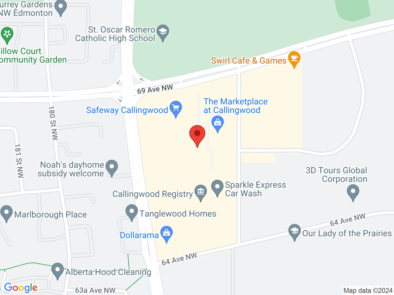 Street map for Cannabis House, 6655 178 St NW, Edmonton AB