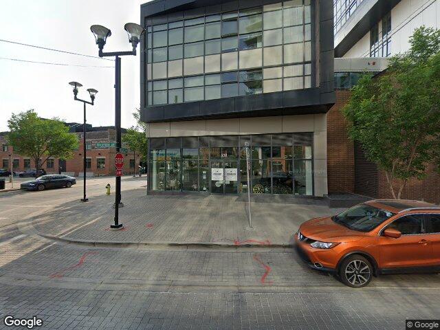Street view for East Village Cannabis, 518 Riverfront Ave SE, Calgary AB