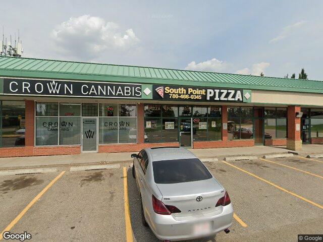 Street view for Crown Cannabis, 1515 50 St NW, Edmonton AB