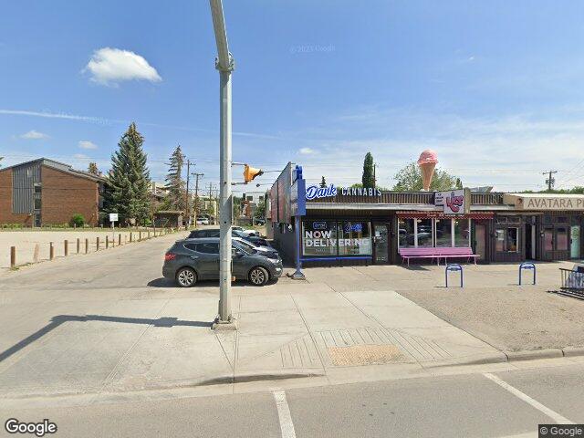 Street view for Dank Cannabis Dispensary, 3412 3 Ave NW, Calgary AB