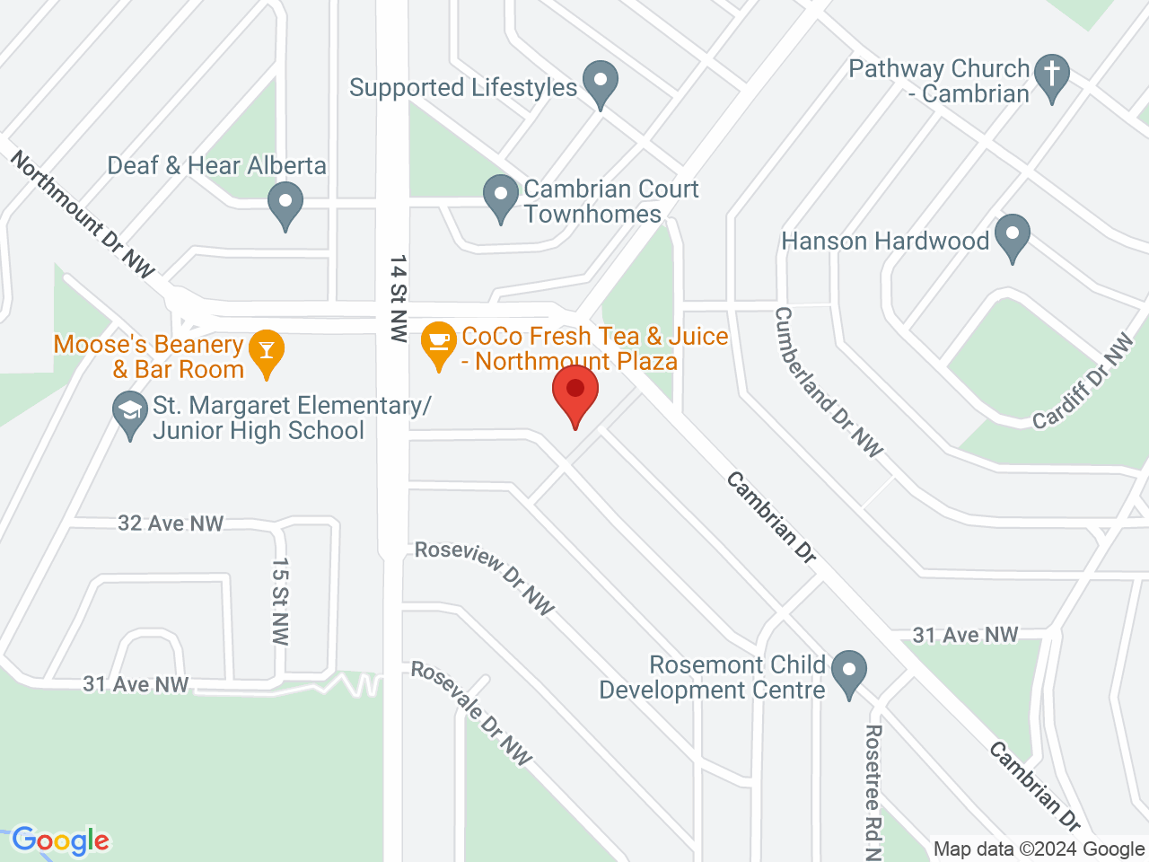 Street map for Global Leaf, 728 Northmount Dr NW, Calgary AB