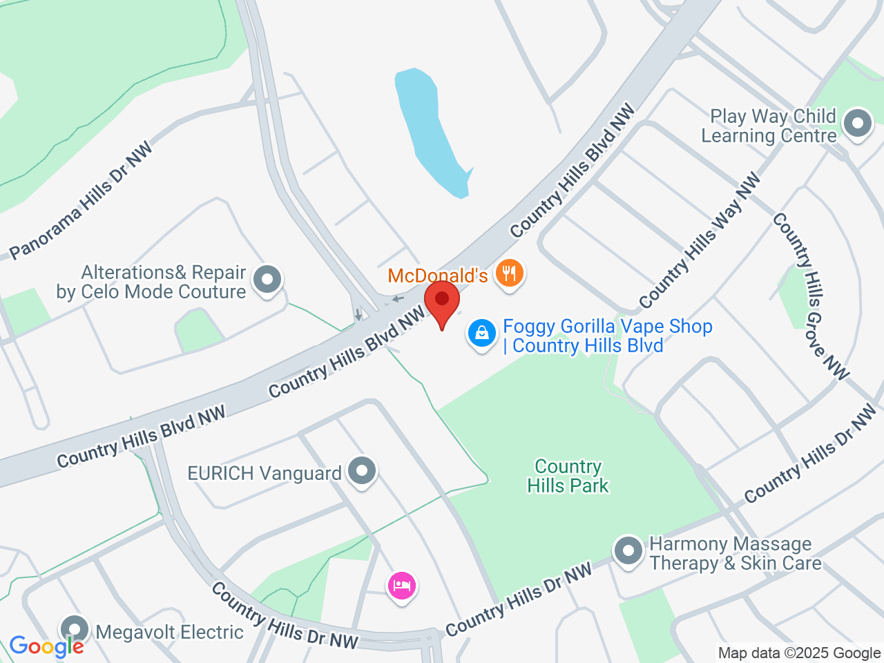 Street map for Lux Leaf Cannabis, 177 Country Hills Blvd NW, Calgary AB