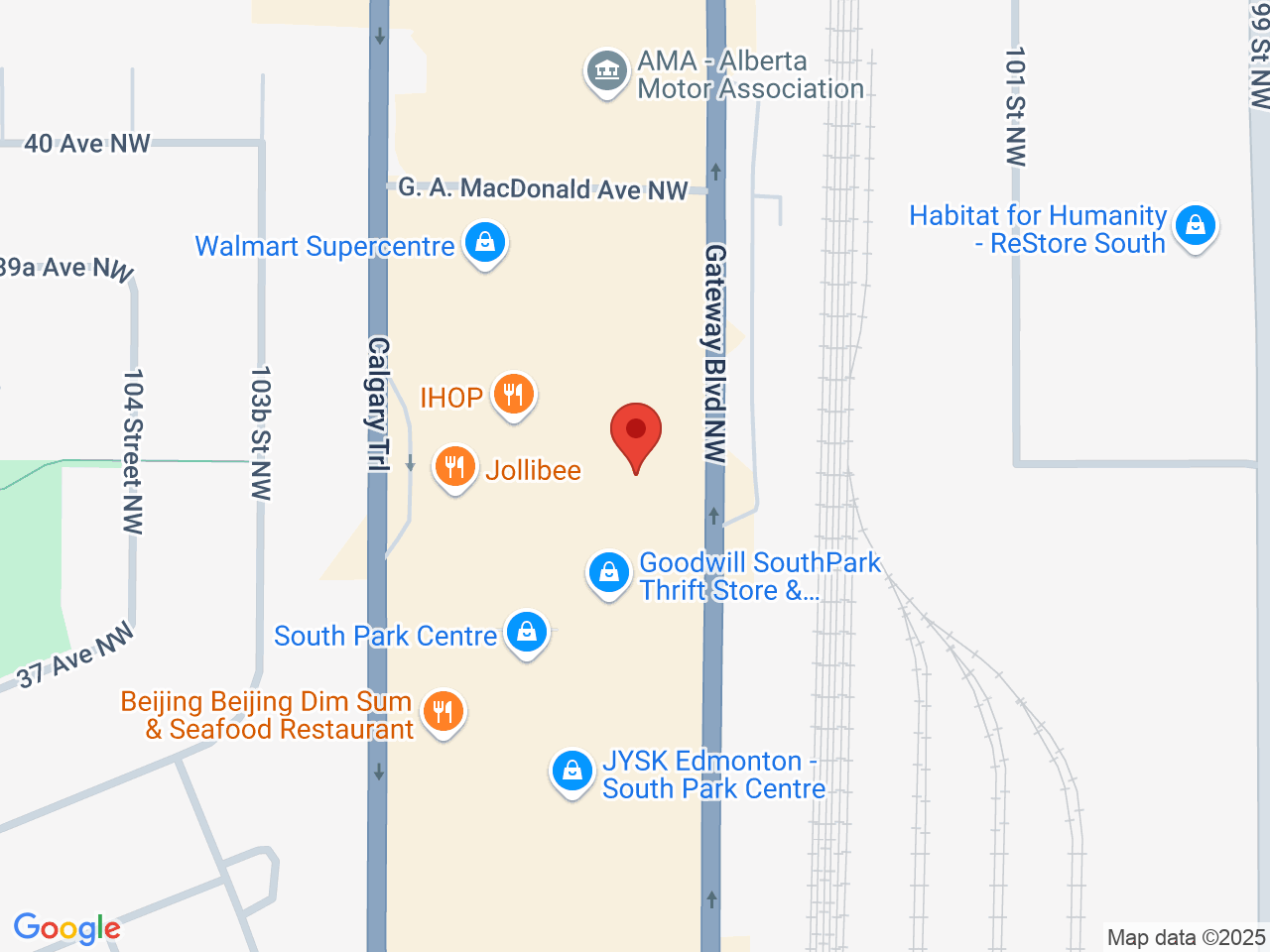 Street map for Lux Leaf Cannabis, 3908 Gateway Blvd NW, Edmonton AB