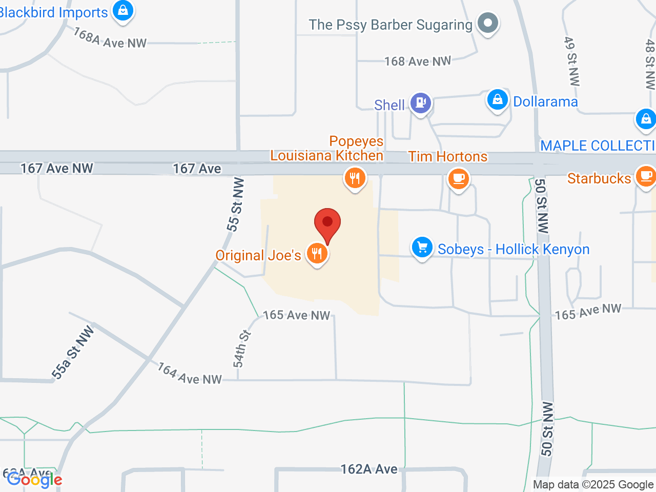 Street map for Plantlife, 5229 167 Ave NW, Edmonton AB