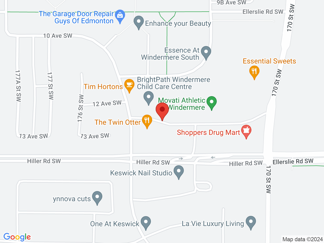 Street map for Plantlife, 17324 Hiller Rd SW, Edmonton AB