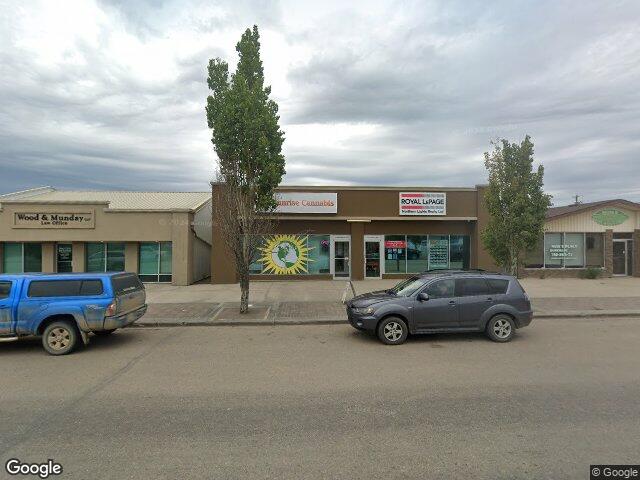 Street view for Sunrise Cannabis Retail, 4809 50 Ave, Bonnyville AB