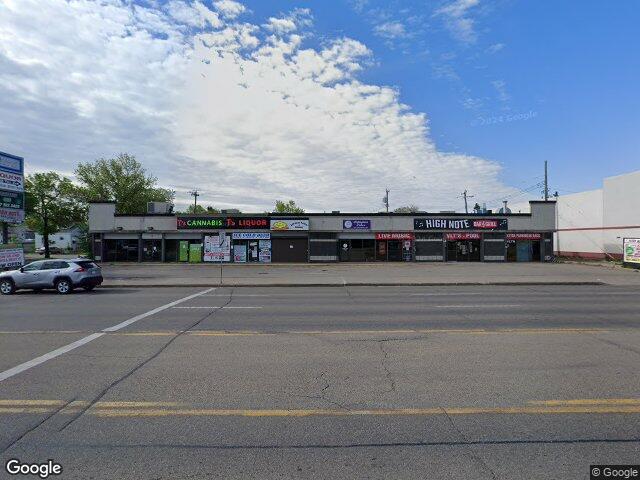 Street view for T's Cannabis, 12303 118 Ave NW, Edmonton AB