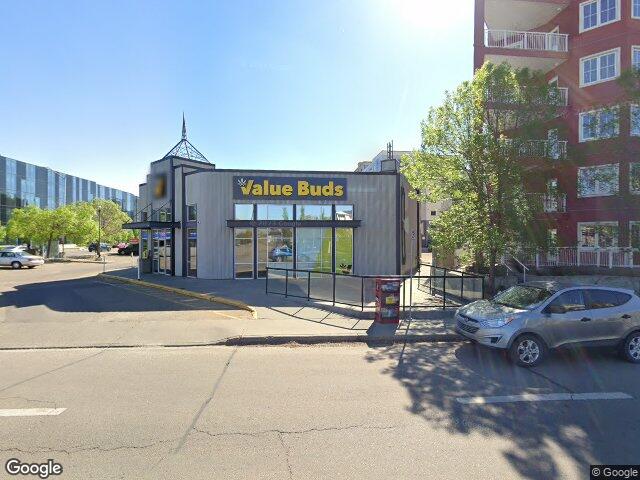 Street view for Value Buds, 10387 112 St NW, Edmonton AB