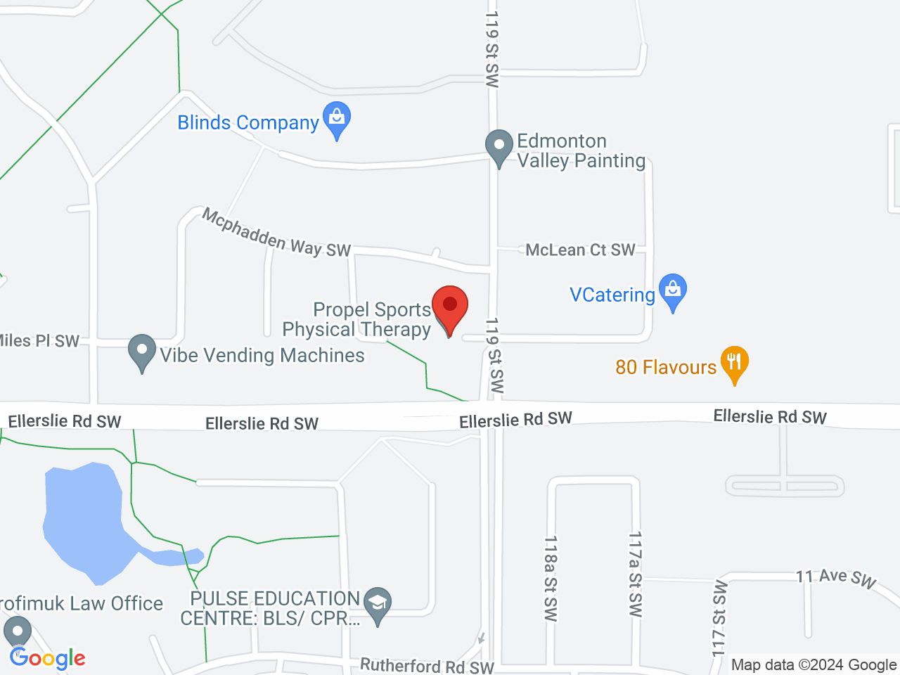 Street map for Wake n' Bake Cannabis, 858 119 St SW, Edmonton AB
