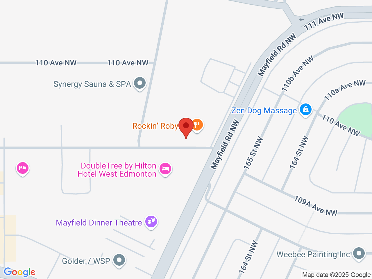 Street map for Wake n' Bake Cannabis, 16624 109 Ave NW, Edmonton AB