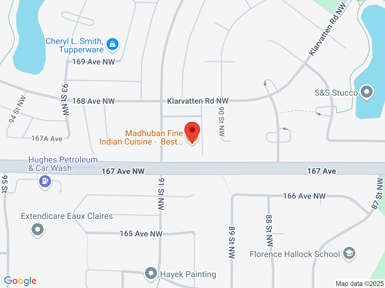 Street map for Wake n' Bake Cannabis, 101-16761 91 St NW, Edmonton AB