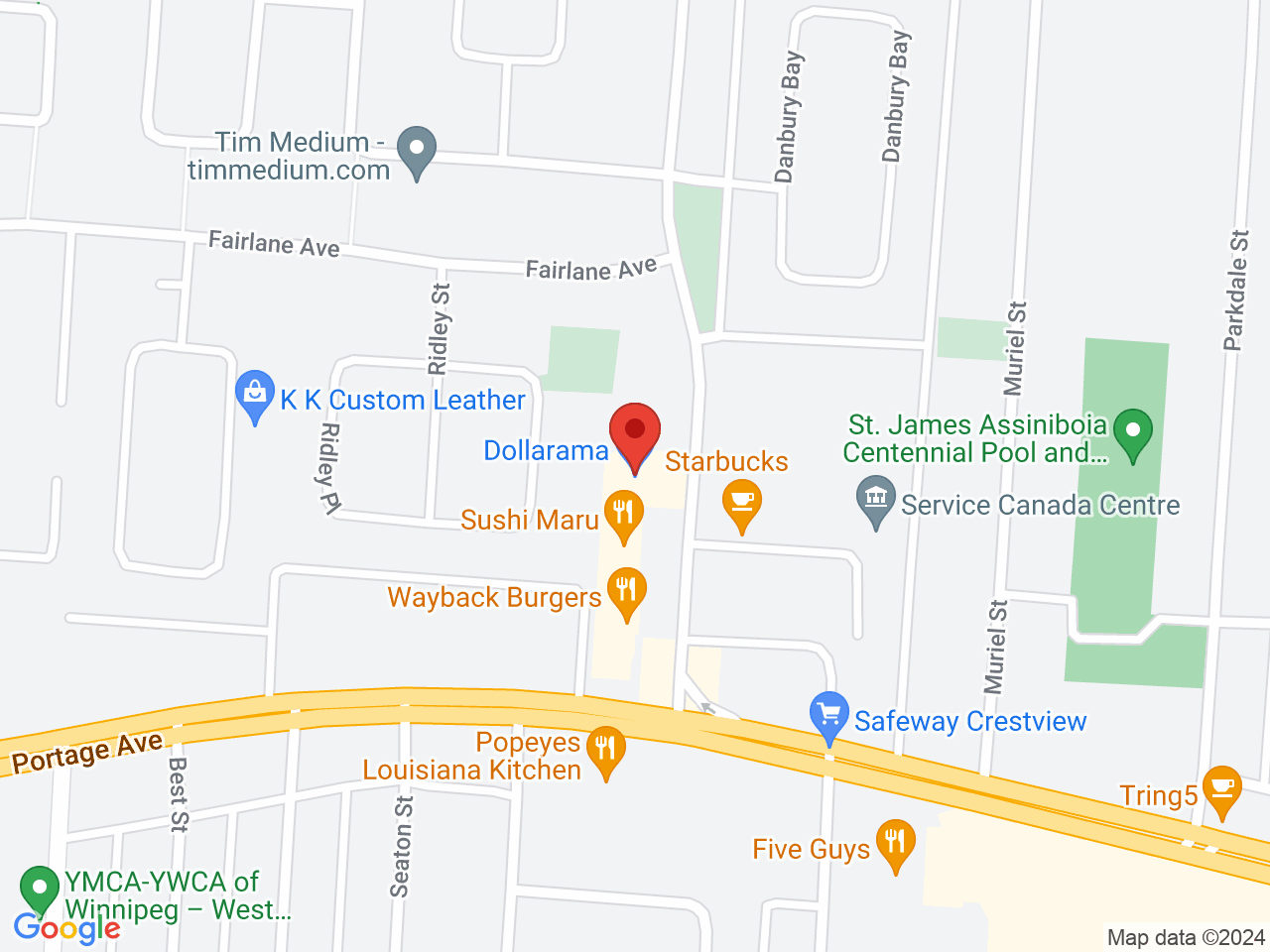Street map for Delta 9 Cannabis Store, 3421 Portage Ave #10, Winnipeg MB