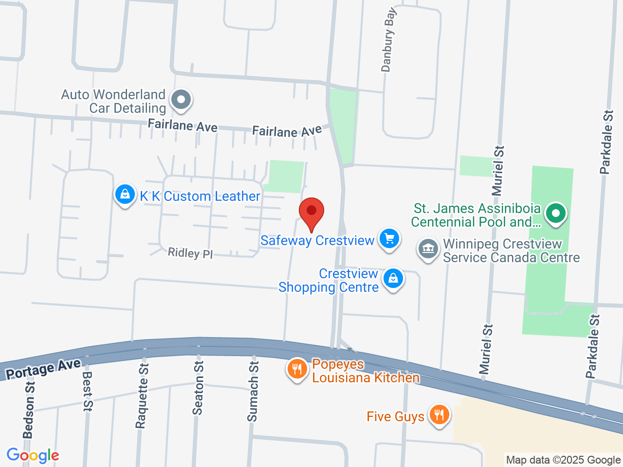 Street map for Delta 9 Cannabis Store, 3421 Portage Ave #10, Winnipeg MB