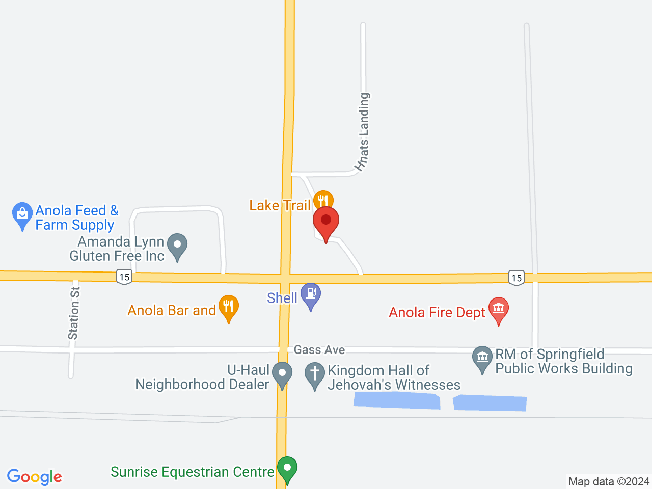 Street map for Lake Trail Convenience, 934 Dugald Rd, Anola MB