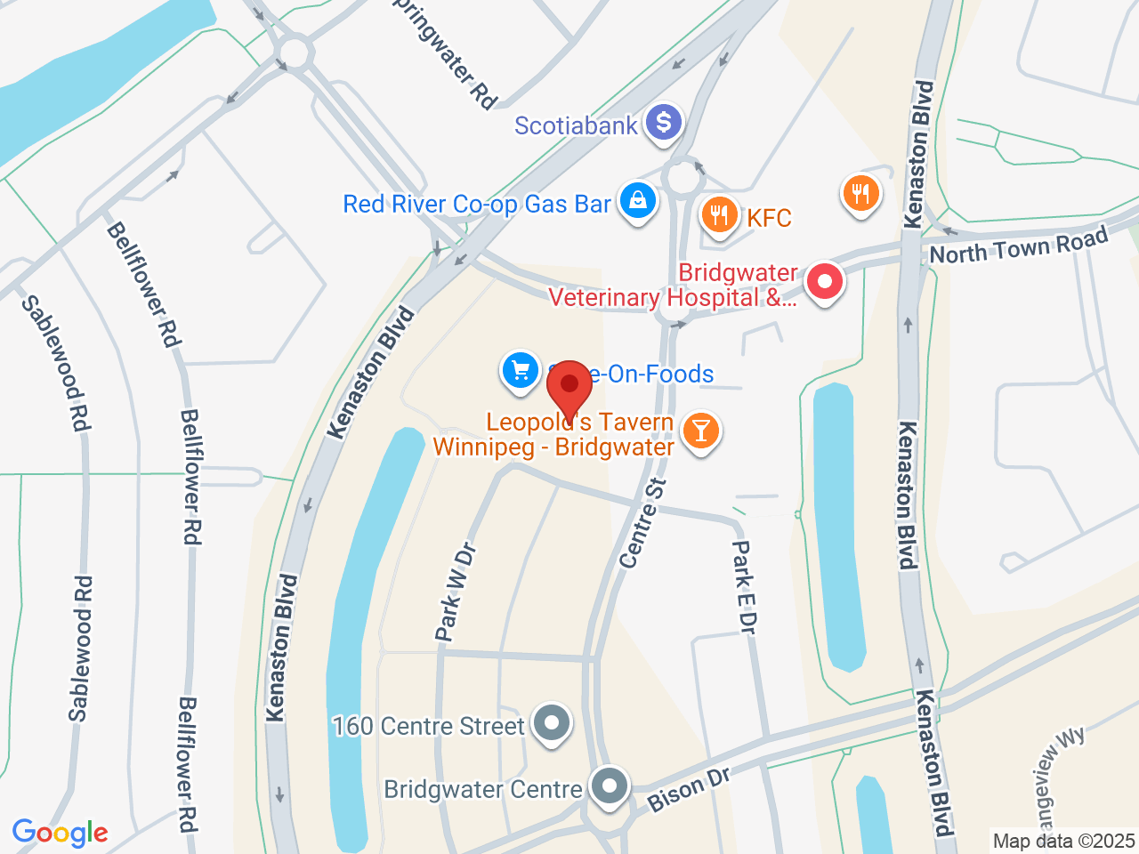 Street map for Lux Leaf Cannabis, 400 North Town Rd, Winnipeg MB