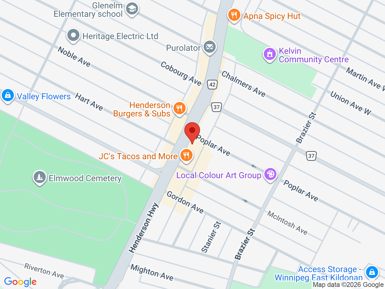 Street map for Pot Life, 201 Henderson Hwy, Winnipeg MB