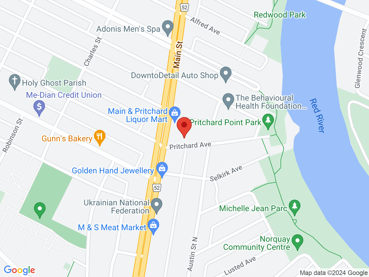 Street map for Quick 7-Ten, 995 Main St, Winnipeg MB