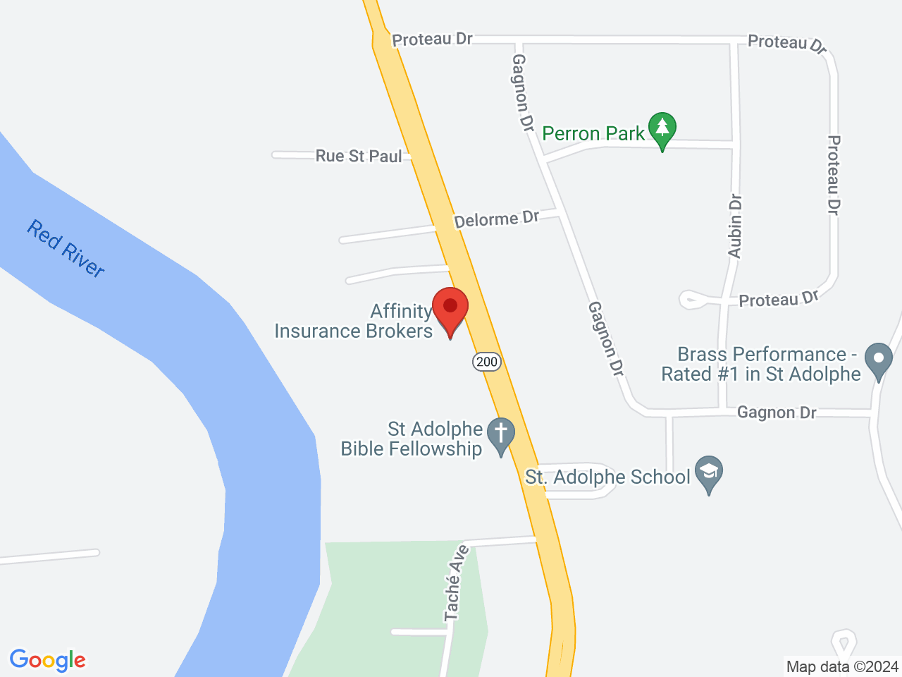 Street map for Rural Buds Cannabis Shop, 511 Main St, St Adolphe MB