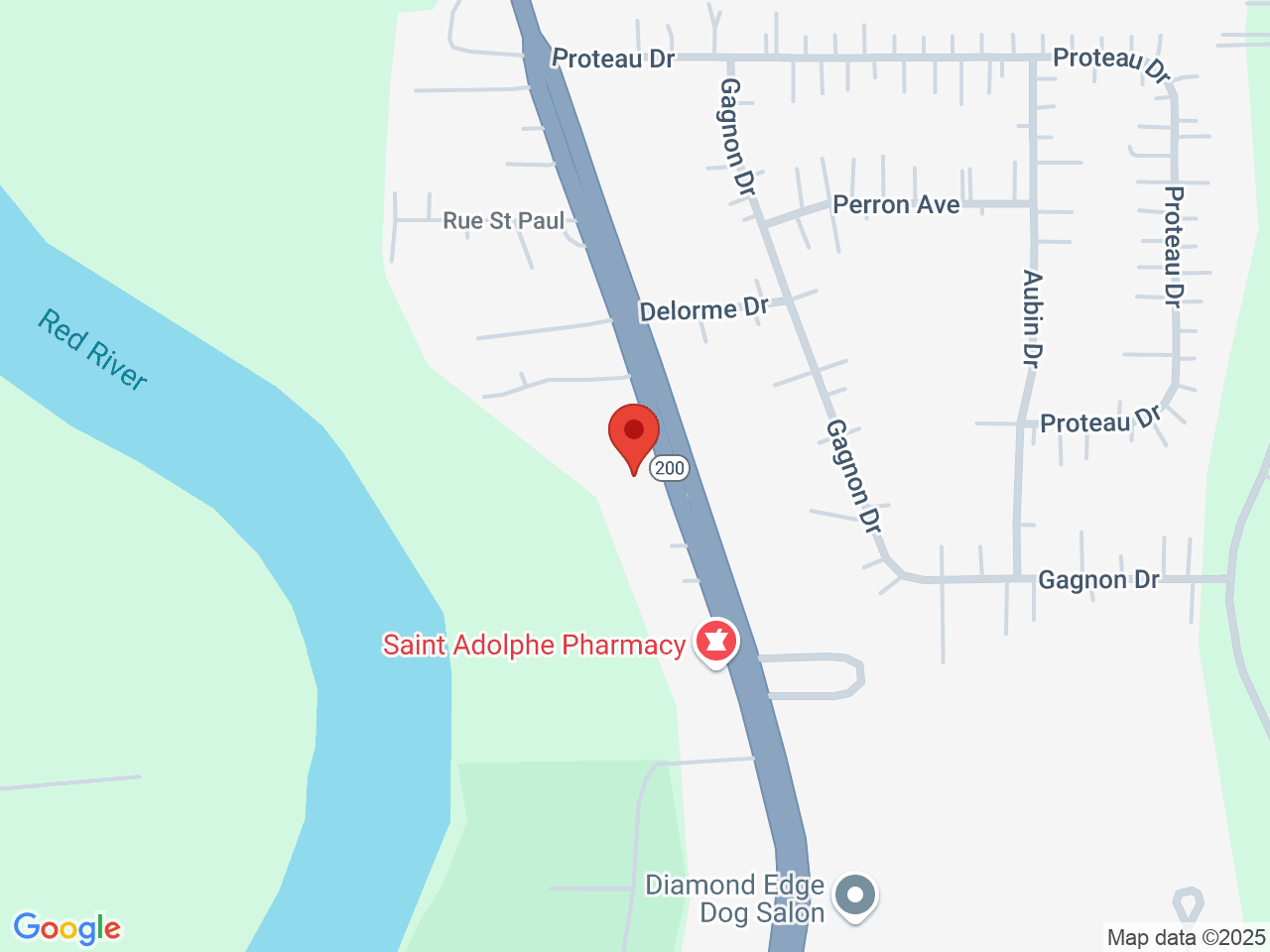 Street map for Rural Buds Cannabis Shop, 511 Main St, St Adolphe MB