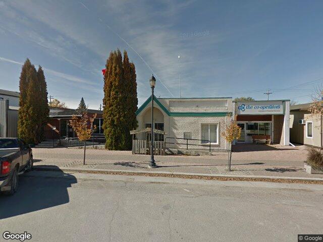 Street view for The Vault Cannabis, 645 Central Ave, Ste Rose du Lac MB