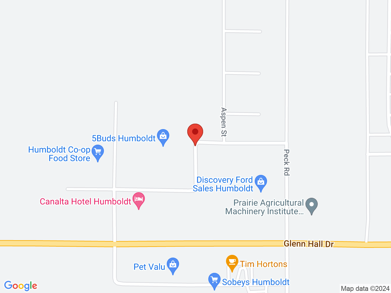 Street map for 5 Buds Cannabis, 2416 Westwood Dr, Humboldt SK
