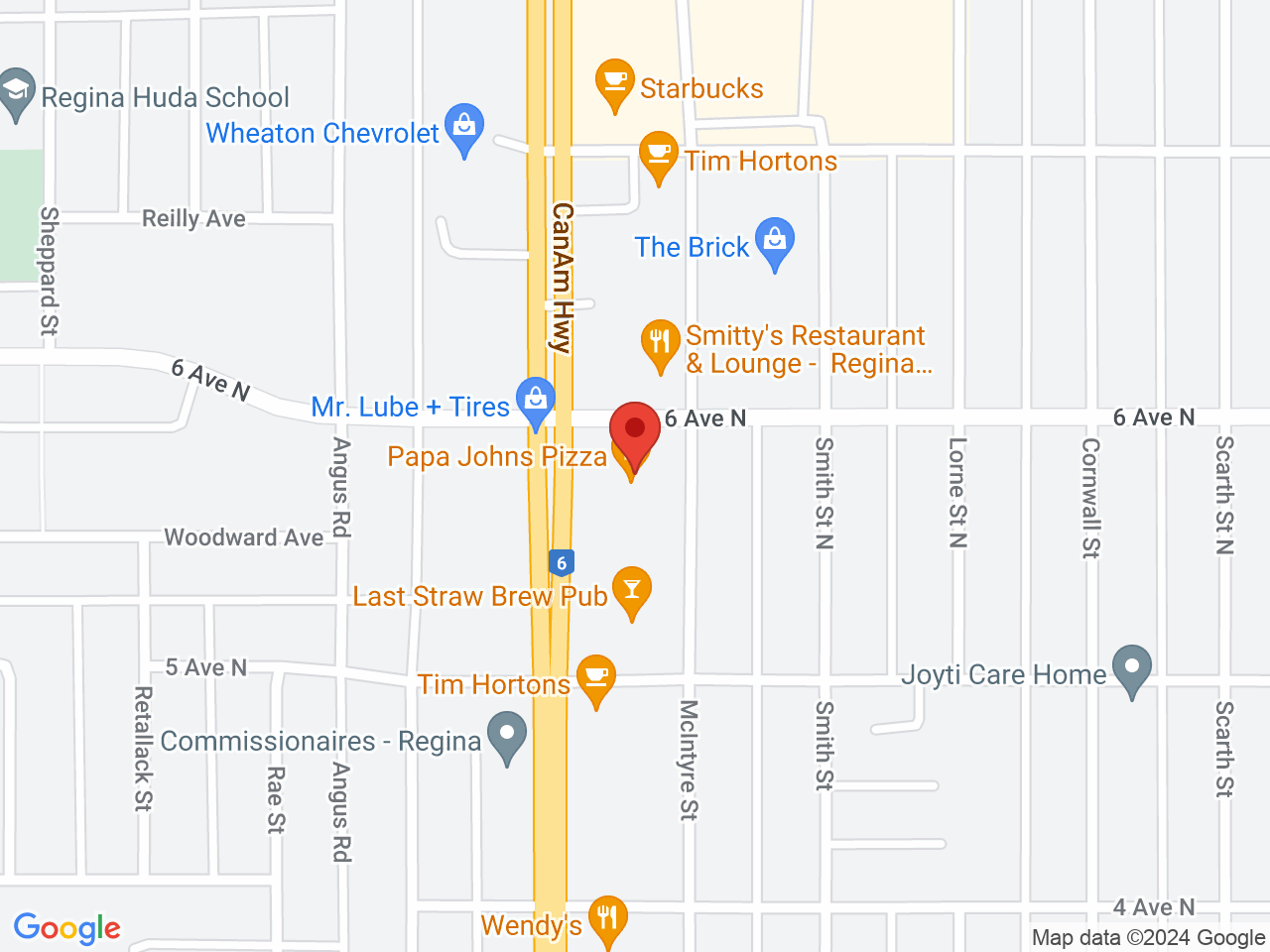 Street map for Canna Cabana, 155 Albert St N, Regina SK